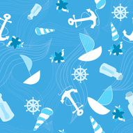 Seamless sea pattern N3
