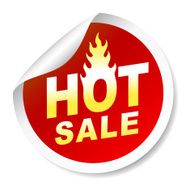 Hot sale sticker badge with flame