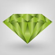 Vector Green diamond - Illustration
