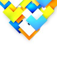 Colorful arrows on white background