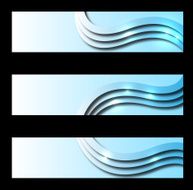 Abstract banner set