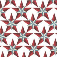 Red stars seamless pattern Vector N2