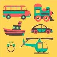 vector icons transport