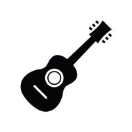 Vector Acoustic Guitar Icon