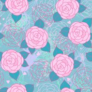 Seamless pattern with roses N25