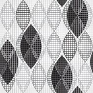 Abstract monochrome geometric seamless pattern N3