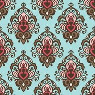 Damask vector seamless flourish