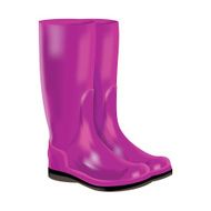 rubber boots on white background N3
