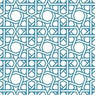 Islamic pattern vector Seamless traditional eastern style