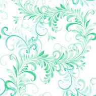 hand drawn watercolor floral seamless pattern vector illustration N11