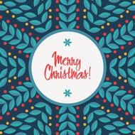 Abstract design with snowflakes N2