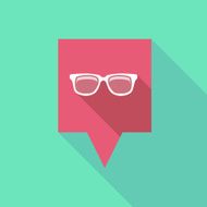 Tooltip icon with a glasses