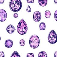 Hand drawn precious stones N8