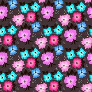 Seamless background of flowers N3