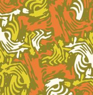 Abstract square zebra pattern Multicolored Orange khaki yellow ambiance Vector