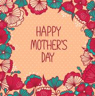 Beautiful floral pattern postcard N2