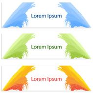 Abstract colorful banner set N5