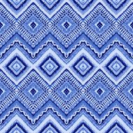 Hand drawn painted seamless blue pattern Vector illustration N2