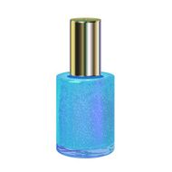 Nail polish with silver cap on a white background Vector N7