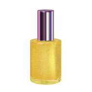 Nail polish with silver cap on a white background Vector N8