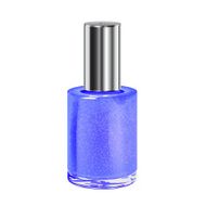 Nail polish with silver cap on a white background Vector N9