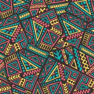 Hand Drawn Ethnic Seamless Pattern N28