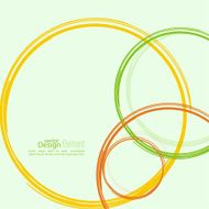 Abstract background with colored circles