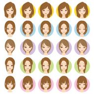 Women face icon N6