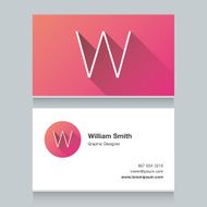 Logo alphabet letter &quot;W&quot;