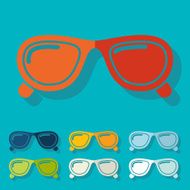 Flat design sunglasses N34