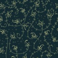 pattern with exotic flowers N4