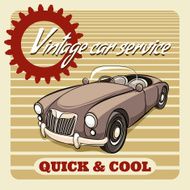 Quick and Cool - Vintage Car Service poster
