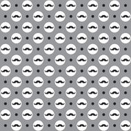 Mustache seamless pattern N8