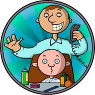 Cheerful hairdresser N2