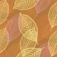 Seamless ornamental pattern with leaves N6