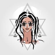 Woman Portrait Fashion Illustration N5