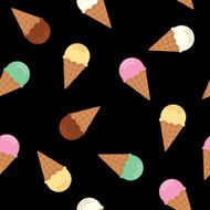 Ice Cream Cone Pattern Flavors