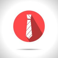 Vector striped tie icon Eps10