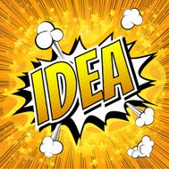 Idea - Comic book style word