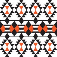 ethnic geometric seamless vector pattern