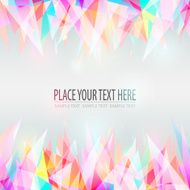 Vector geometric background with triangles