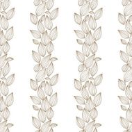 Seamless floral wallpaper hand drawn vector N3