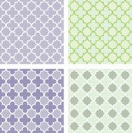 Quatrefoil seamless pattern