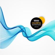 Smooth wave stream line abstract header layout Vector illustration N14