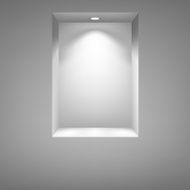 Gray niche for presentations N5
