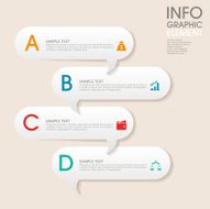 modern vector abstract step lable infographic elements N32