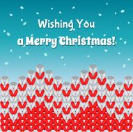 Knit merry Christmass postcard