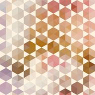 Retro pattern of geometric hexagon shapes N2