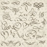 Calligraphy decorative borders ornamental rules dividers N3