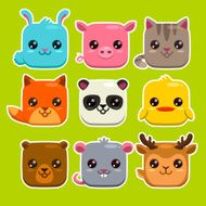 Square animals set N2